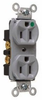 Duplex/Single Receptacle -- 8200-HGRY - Image