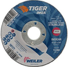 Weiler TIGER INOX Grinding Wheel - 4 1/2 in Diameter - 7/8 in Center Hole - Thickness 1/4 in - 58121 - 012382-58121 - R. S. Hughes Company, Inc.
