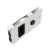 Flush Entry Door Latch, Key Locking, Standard Design, Fits 12.7 Door Thickness, Aluminum, Natural -- MF-01-110-60