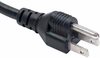 4ft 18 AWG 3-Slot Laptop Power Cord (IEC320 C5 to NEMA 5-15P) -- P7N3-04 - Image
