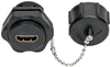 4K HDMI Coupler with Ethernet (F/F), Industrial High Speed, 4K x 2K (@ 60 Hz), IP67 Rated, Dust Cap -- P569-000-FF-IND