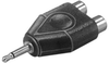 3.5Mm To Two Rca F Type Y Adapter - Stereo; Product Range Mcm - 39C1005 - Newark, An Avnet Company