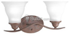 Two-Light Wall Bracket Light Fixture - P3191-33 - bulbs.com