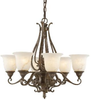 F1986/6PBR Mid. Chandeliers-Glass Up - 712433 - Capital Lighting, Inc.