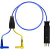 (2) R/A Shrouded Banana-463A-In-Blue-6ft -- TC-3003TX/6 - Image