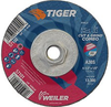 Weiler TIGER Aluminum Oxide Cut/Grind Wheel - 4 1/2 in Diameter - Thickness 1/8 in - 57100 - 012382-57100 - R. S. Hughes Company, Inc.
