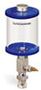 Blue Color Key, Clear View Single Feed Manual Lubricator, 1 pt Acrylic Reservoir, 1/8” Female NPT Outlet, 5/8”-18 Thread for Remote Mounting - B5161-016ABRBW - Oil-Rite Corp.