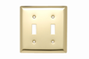 Toggle Switch Openings, Two Gang, Polished Brass - SB2PB - Legrand