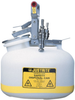 Justrite White Polyethylene 2 gal Safety Can - 14 3/4 in Height - 12 in Overall Diameter - 697841-05973 - 697841-05973 - R. S. Hughes Company, Inc.