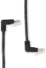 10FT Black CAT5e 100MHz STR Angled Patch Cable UTP 90° Down–90° - EVNSL27E-0010-90DU - Black Box