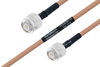 MIL-DTL-17 TNC Male to TNC Male Cable 12 Inch Length Using M17/128-RG400 Coax - PE3M0084-12 - Pasternack