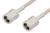 75 Ohm SMB Plug to 75 Ohm SMB Plug Cable 60 Inch Length Using 75 Ohm RG179 Coax - PE3100-60 - Pasternack