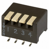 DIP Switch Single Pole Single Throw 4 Piano 0.05 Amp 24 Volt -- 221-193-4MSR - Image