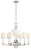 3006-PN Mid. Chandeliers-Drum Shades - 342323 - Capital Lighting, Inc.