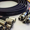 Flexygy 8Ch Flat Snake FLX XLRM-XLRF 50' -- 208SNFLX-XMF-050