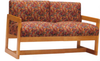Jess Crate sled-based lounge loveseat - JC5976 - Jess Crate Furniture