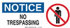 Admittance Sign - 95285 - Brady Corporation