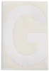 Brady Toughstripe B-514 White Indoor Polyester Letter Label - 6 in Width - 8 in Height - 8 in Character Height - Printed Msg = G - 121728 - 754473-70944 - R. S. Hughes Company, Inc.