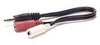 3.5MM STEREO MALE TO 2X3.5MM STEREO FEMALE 6