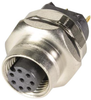 Sensor Connector, 8Pos, Rcpt, M12, Panel; Product Range Harting - 07AH5587 - Newark, An Avnet Company