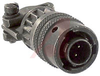 connector,metal circ,str plug w/cable clamp,size 8,2 #20 solder pin contact - 70143340 - Allied Electronics, Inc.