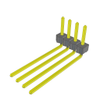 Headers, Male Pins - TSW-104-28-F-S-RA-ND - DigiKey