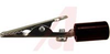 ALLIGATOR CLIP, STEEL, WITH BARREL, SCREW , BLACK HANDLE, 10 AMP - 70062228 - Allied Electronics, Inc.