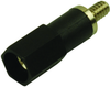 Banana Jack Adapter, 25A, Screw, Black; Gender Pomona - 50F1537 - Newark, An Avnet Company