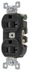 Duplex/Single Receptacle -- 5362BBLK - Image
