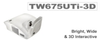 a WXGA ultra short throw multimedia projector with interactive 3D function - TW675UTi-3D - Visual Sound, Inc.