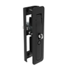 Multi-Point Compression Latch Actuator, Tool Secured, with Padlock Hasp, Bellcore 216 Key, NEMA 4 / IP66 Sealed, 24 - 25.5mm  Door thickness, Zinc alloy, Powder Coated, Black -- M3-40-161-25 - Image