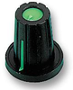 Knob, Push-On, D Shaft, Green; Shaft Type Multicomp - 94M6664 - Newark, An Avnet Company