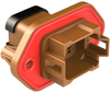 Rcpt Housing, 8Pos, Thermoplastic, Brn; Product Range Amphenol Sine/tuchel - 78Y0438 - Newark, An Avnet Company