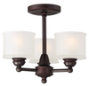1738-167 3 Light Semi Flush - 1738-167 - Minka Group
