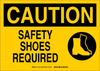 Brady B-120 Fiberglass Reinforced Polyester Rectangle Yellow Personal Protection Equipment (PPE) Sign - 14 in Width x 10 in Height - TEXT: CAUTION - 131920 - 754473-82745 - R. S. Hughes Company, Inc.