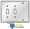 Hubbell 3-Gang Combination Plates Satin Stainless.. - SS213 - TelephoneStuff.com