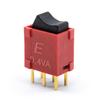 Rocker Switches -- 1400-400UDP1R1BLKM2RE - Image