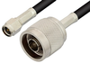 SMA Male to N Male Cable 60 Inch Length Using RG58 Coax, RoHS - PE3662LF-60 - Pasternack
