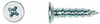 Flat Head Phillips Screws, Deep Thread - Undercut -- BFXP06012U2Z - Image