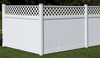 Privacy Vinyl Fence - Brookhaven with Lattice Accent - CertainTeed Corporation