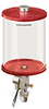 Red Color Key, Clear View Single Feed Electro Lubricator, 1/2 gal Pyrex Reservoir, 1/8” Male NPT, 120V/60Hz - B5160-064PB12064RW - Oil-Rite Corp.