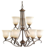 39381BLE-829 Mid. Chandeliers-Glass Up - 406777 - Capital Lighting, Inc.