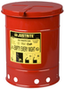 Justrite Red Steel 6 gal Safety Can - 15 7/8 in Height - 11 7/8 in Overall Diameter - 697841-00223 - 697841-00223 - R. S. Hughes Company, Inc.