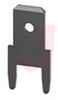 Terminal; Brass; Straight; 0.187 in.; 0.052 in.; Tin - 70181589 - Allied Electronics, Inc.