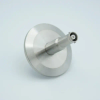 SHV-10 Coaxial Feedthrough, 1 Pin, Grounded Shield, Exposed Insulator, 2.16″ QF / KF Flange - A1603-2-QF - MPF Products, INC.