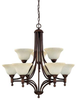 4359BB-257 Mid. Chandeliers-Glass Up - 785931 - Capital Lighting, Inc.