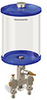 Blue Color Key, Clear View Multiple Feed Manual Lubricator, 1/2 gal Pyrex Reservoir, 2 Feeds, 1/4” OD Tube Outlets - B5163-064PB021BW - Oil-Rite Corp.