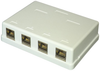 Cat 8 Surface Mount Socket, 4 Port; Modular Connector Type Tuk - 71AC0754 - Newark, An Avnet Company