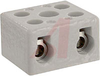 Terminal Block, Ceramic; 2, 3; 50 A; 600 V; 14 to 8 AWG; Zinc Plated, Steel -- 70212358