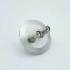 SHV-5 Coaxial Feedthrough, 2 Pins, Grounded Shield, Exposed Insulator, 2.16″ QF / KF Flange - A0347-1-QF - MPF Products, INC.